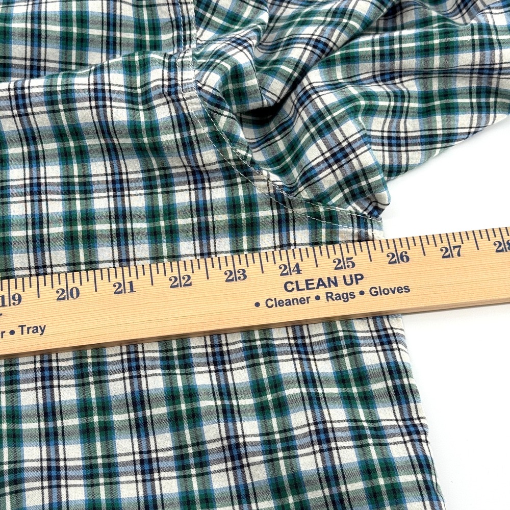Lucky Brand Mens XXL Pearl Snap Shirt Plaid Grn/Blue Western Wear Casual‎ Cowboy - Picture 7 of 10